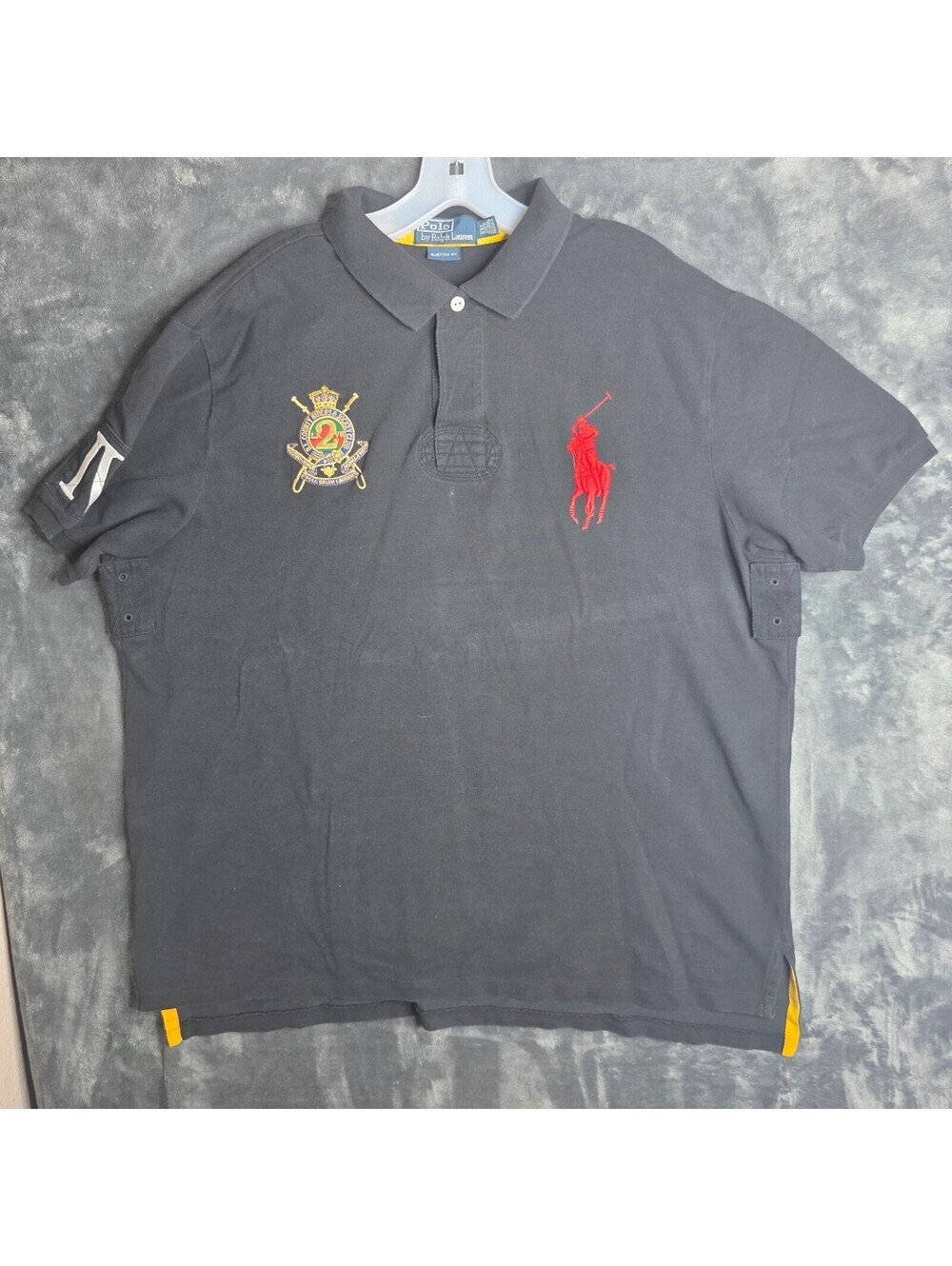 Polo Ralph Lauren Big Pony #2 County Riders & Jockey Club Black Men's XXL